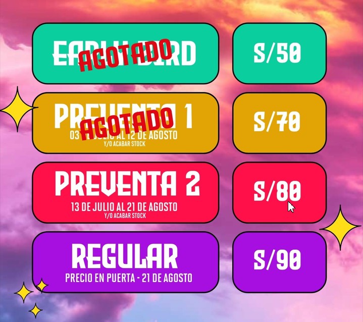 Precios Fiesta Olayera